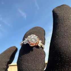 Lab Grown Diamond Engagement Ring 14k Gold