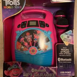 Trolls World Tour Bluetooth Karaoke Machine ($65 Value)
