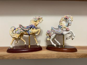 Vintage Lenox Carousel Horses (1987 & 1989) - Set of 2