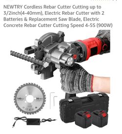 Rebar cutting saw