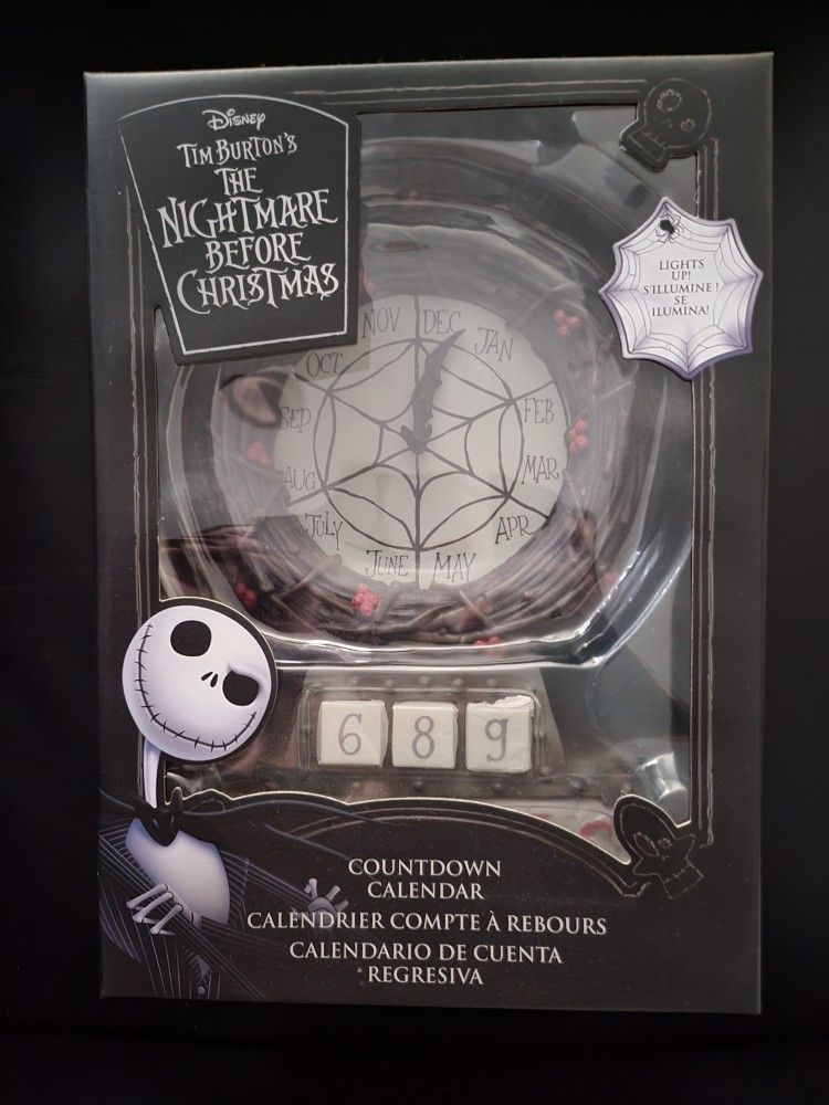 Limited Edition Nightmare Before Christmas Countdown Clock