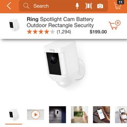 RING SPOTLIGHT CAM SECURITY BRAND NEW