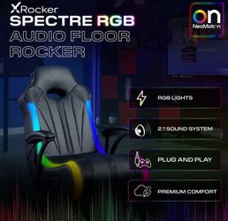 X-Rocker Spectre RGB Audio Floor Rocker, Black