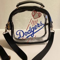 New. Dodgers Clear Stadium Purse. - Can Make Any Team/ Logo