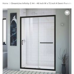 Dream line sliding shower door New