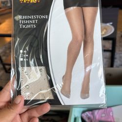 Rhinestone Fishnet Tights 