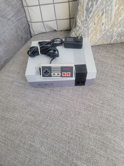 Nintendo NES Console with Controller and Power Adapter