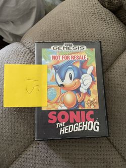 Sega Genesis Sonic The Hedgehog 