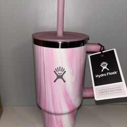 Hydroflask Limited Edition Jelly Pink 32 oz Travel Tumbler - NEW with Tags!