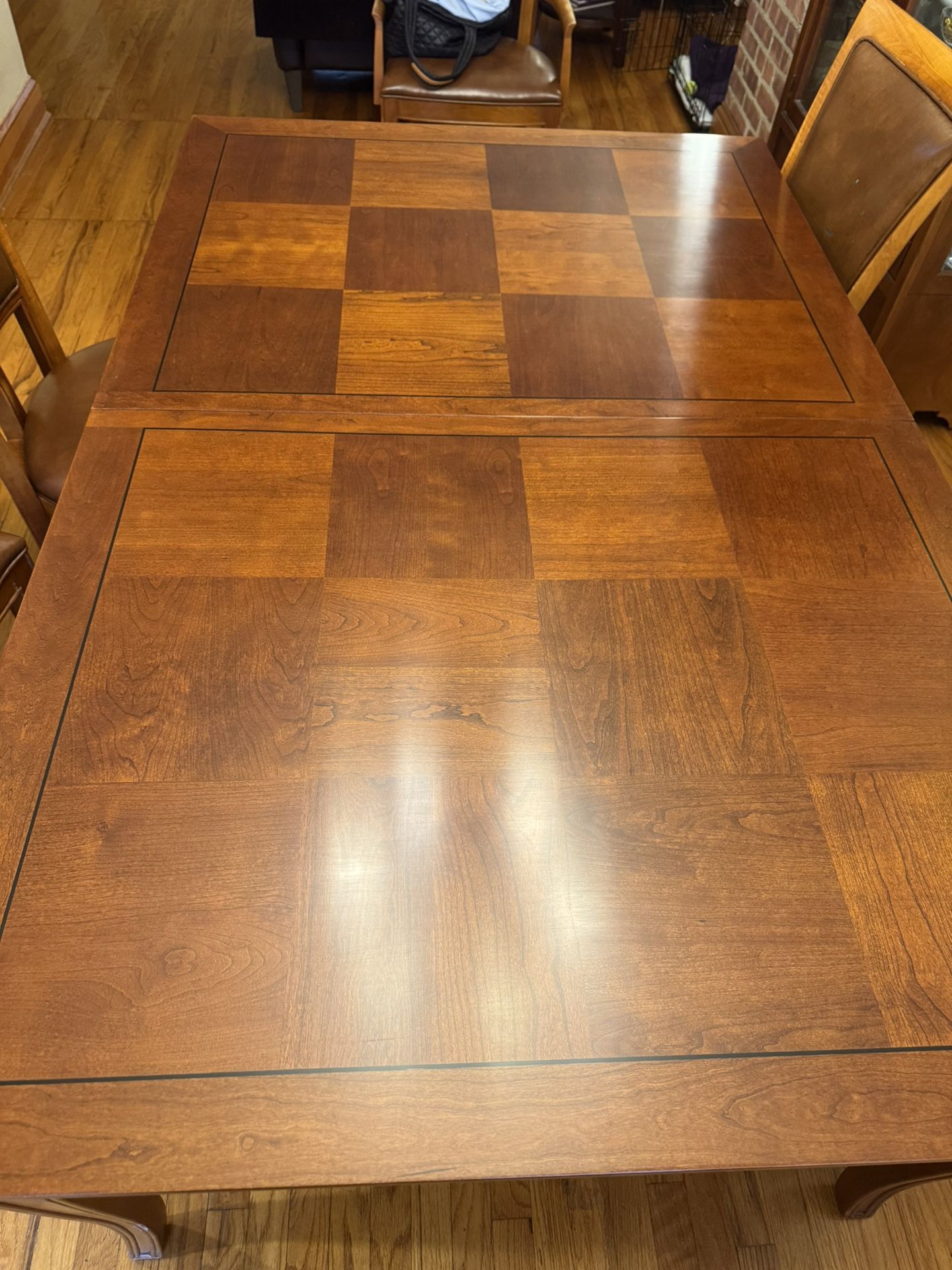 Wooden Dining Table with Chairs