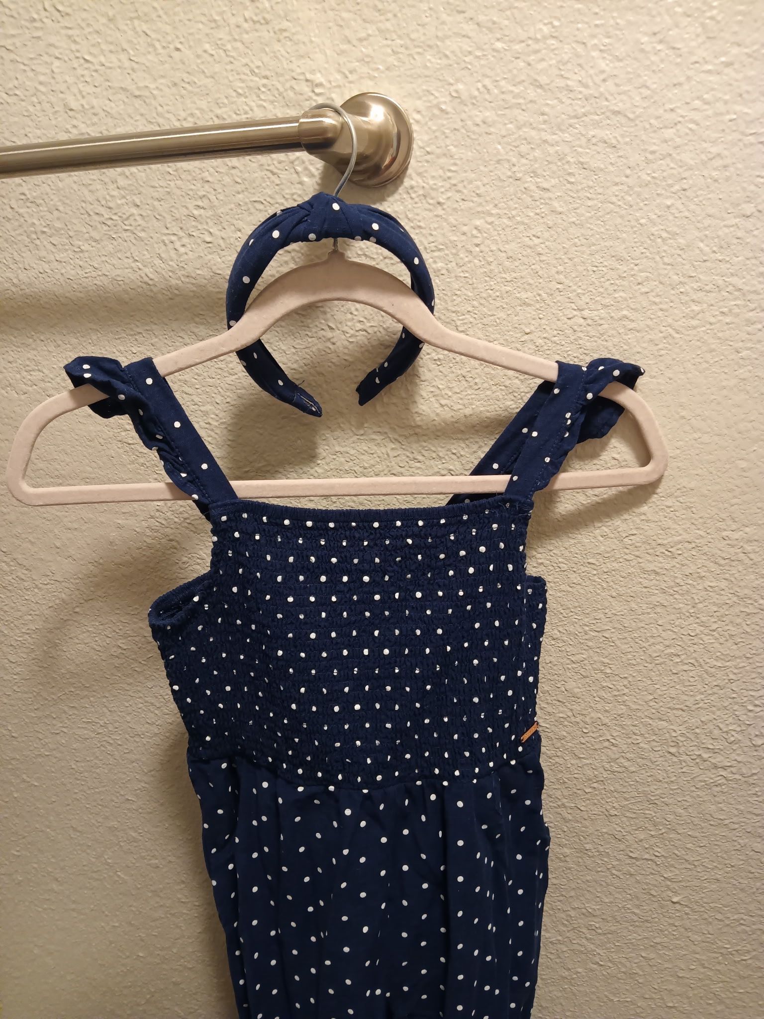 Blue Jumpsuit Size 12 With Matching Headband