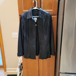 NEW VAKKO NEW YORK SOFT LEATHER JACKET/SATIN LINING