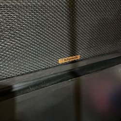 KLIPSCHORN BLACK SPEAKERS 1985 Mint Ak6 Set Up 