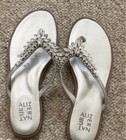 Silver sequins slip in