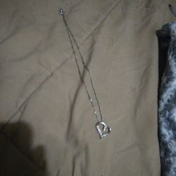925 Sterling Silver Heart An Chain