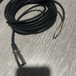 Audio cord rca to xLR male 3 pin 
