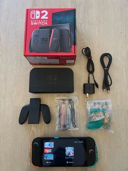 Nintendo Switch 2 Base Model + Skull & Co NeoGrip (Splatoon 3 Edition)