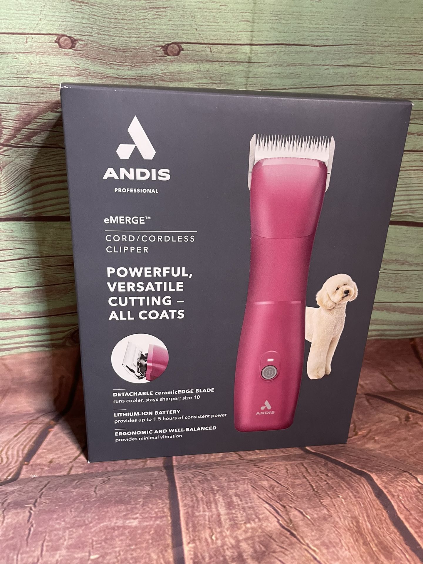 *NEW* Andis Professional eMERGE Corded / Cordless Clipper Kit For Dogs*SEALED*