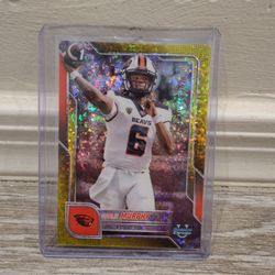 2025 Bowman Chrome University Maalik Murphy Gold Shimmer Refractor /250 #179