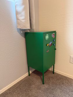 IKEA LIXHULT Green Metal Cabinet – Excellent Condition!