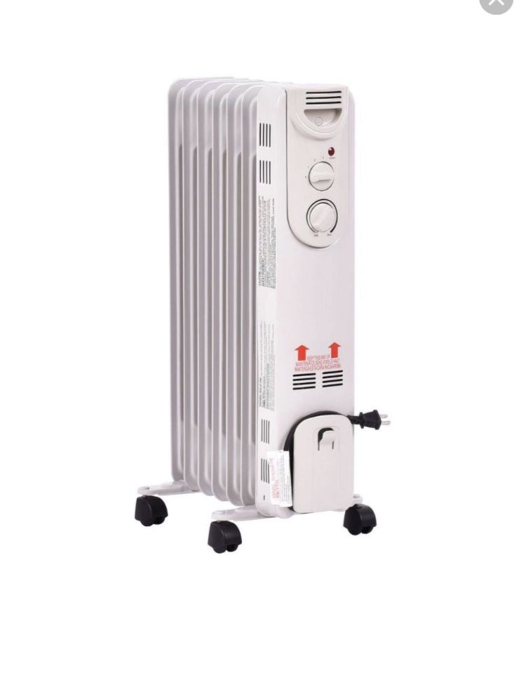 Electric oil filled space heater