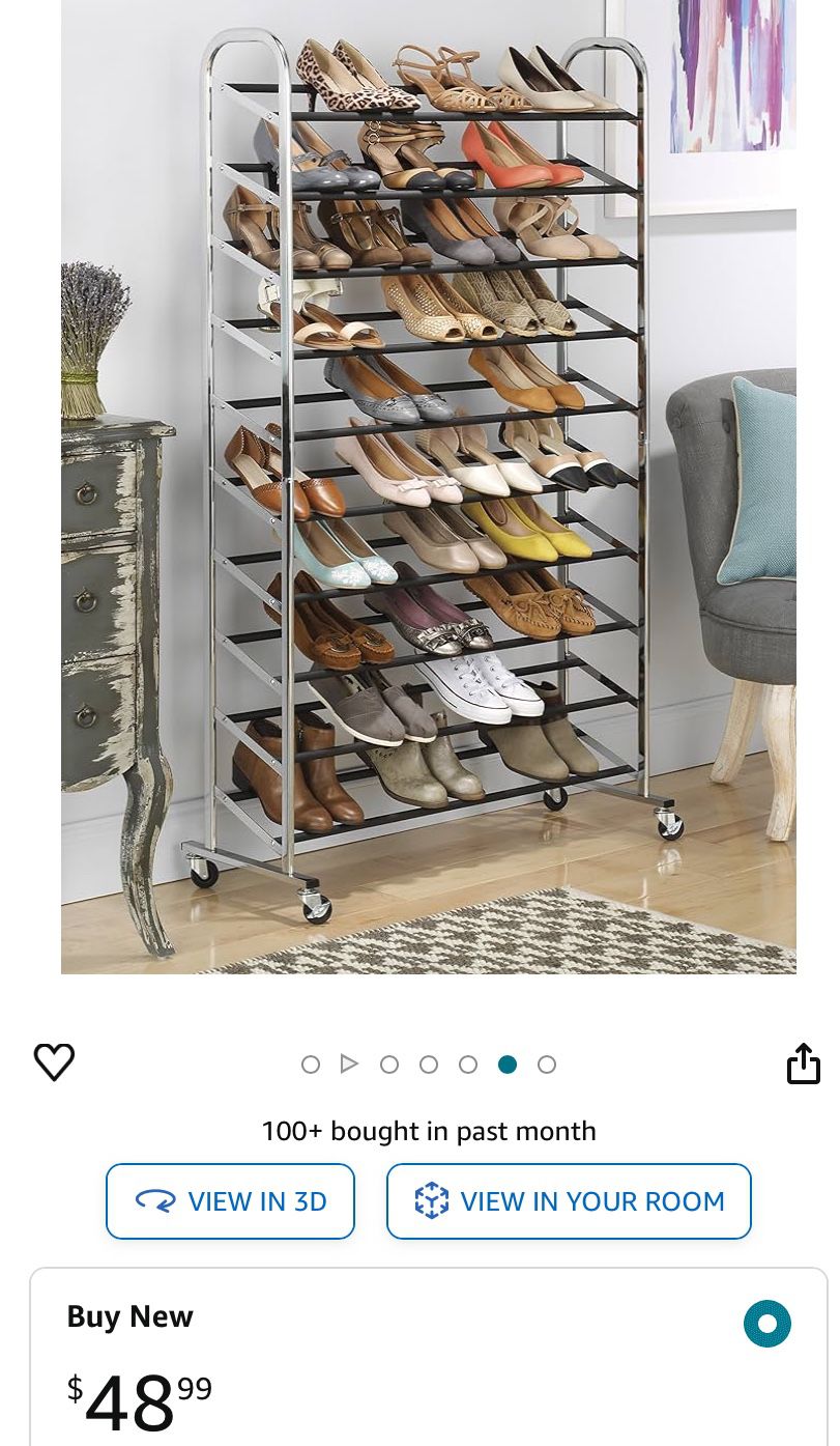 10 Tier Shoe Tower-50 Pairs
