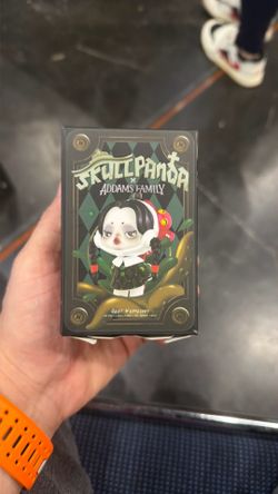 POP MART Skullpanda & Wednesday Addams Vinyl Figure Addams Family Collaboration