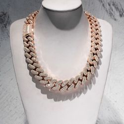Moissanite 22 Inch Cuban Chain