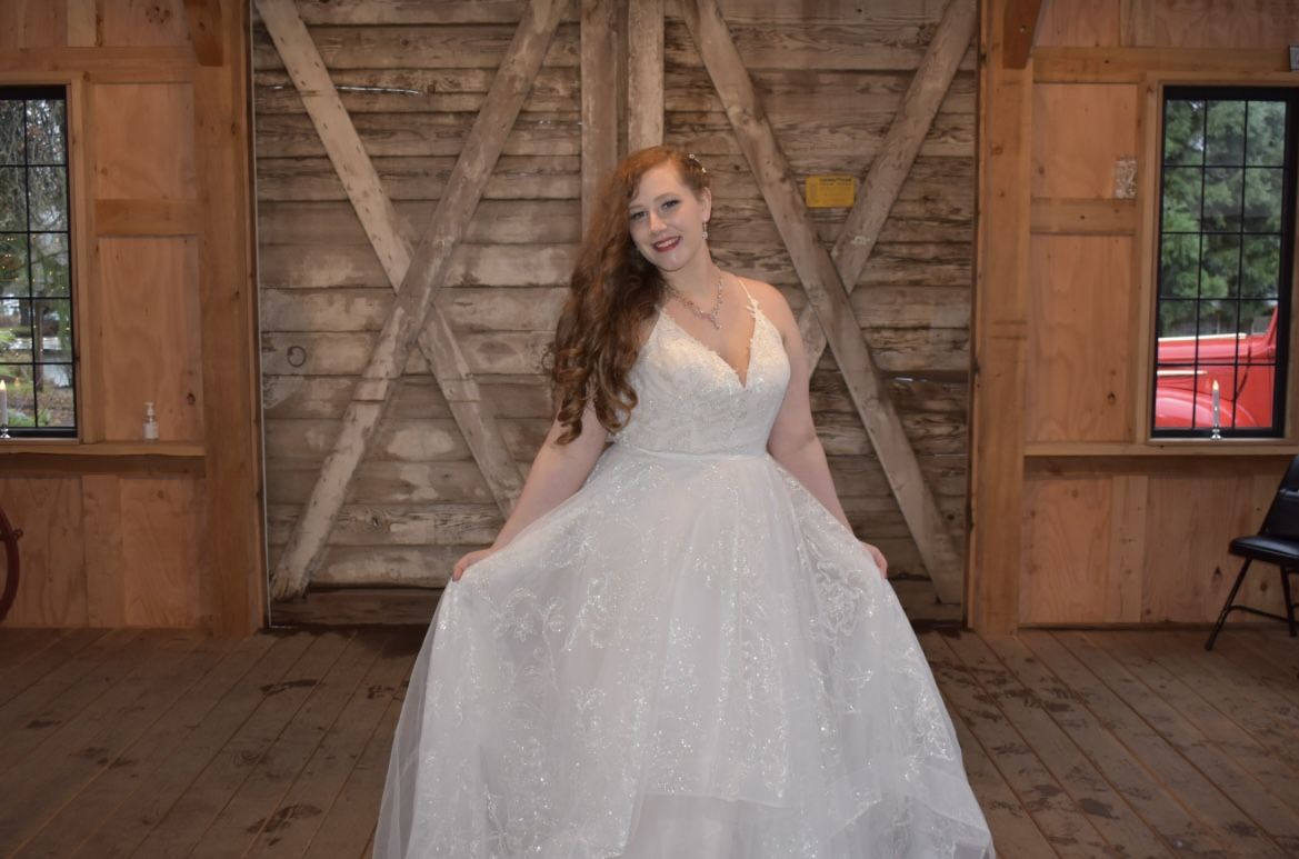 Beautiful Tiered Wedding Dress