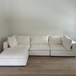 120 Inch Modern Cream RH Cloud Coach Inspired | Almost New | $2650 Retail