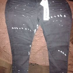 Purple jeans