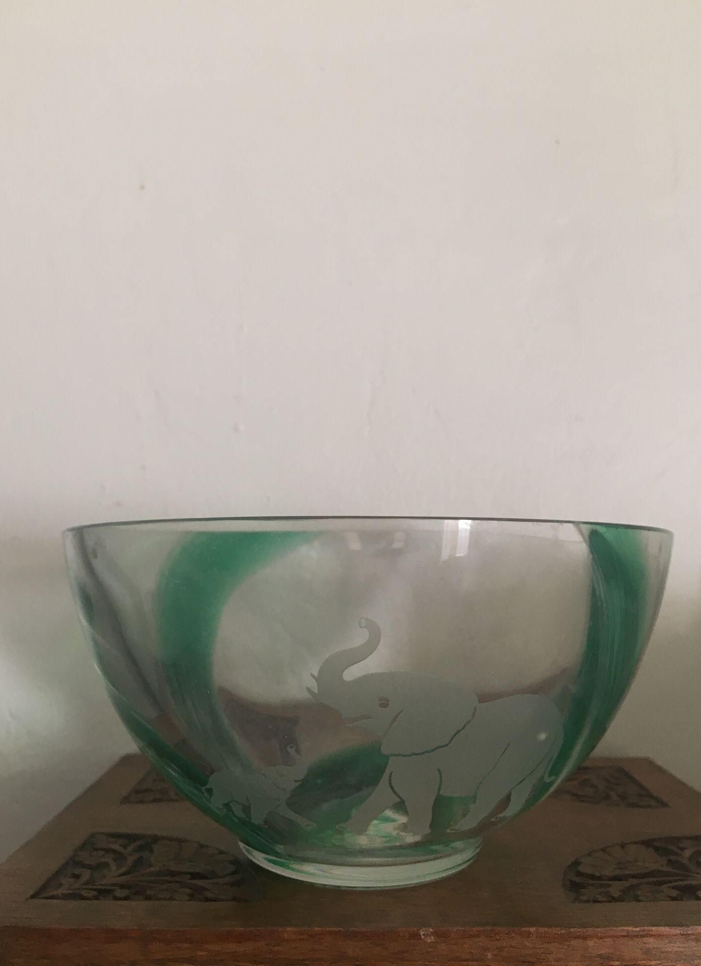Antique Glass bowl hand made