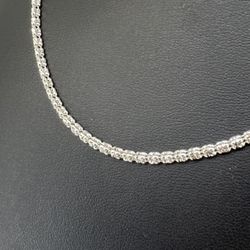 10kt White Gold Ice Chain 2.5mm 10.30grams 22” 159263 1