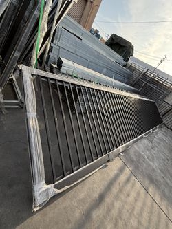Sliding Iron Gate Spike Top 6' H x 24' L per piece