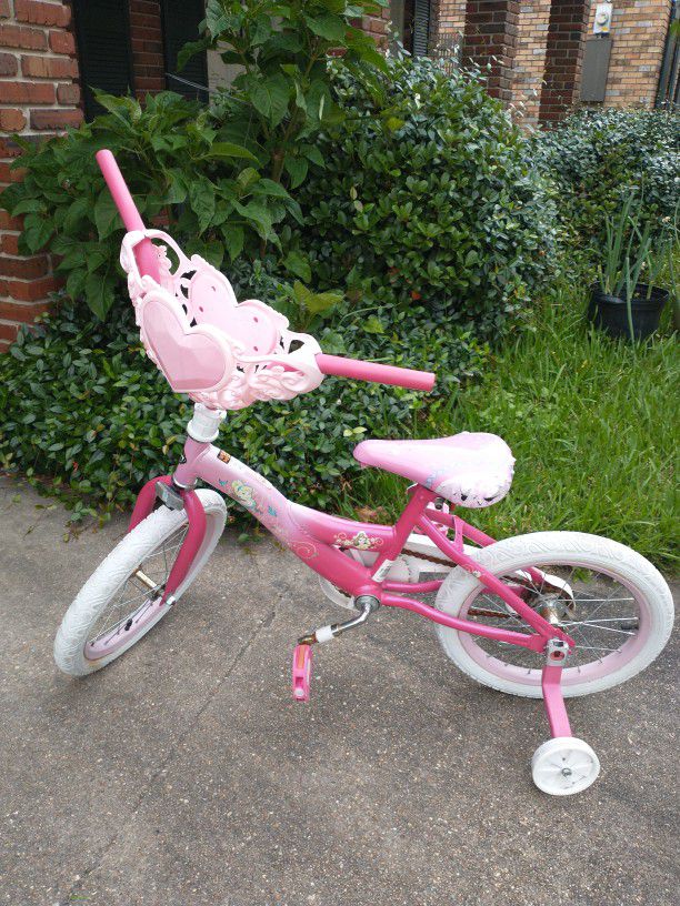 Huffy Disney Princess Girls Bike With Training Wheels