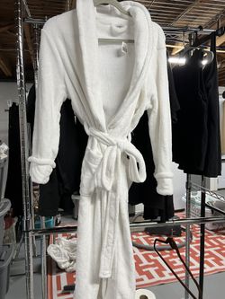 NEW White Plushy Robe
