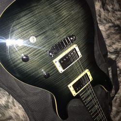 Wolf WPRS 200Q Black Electric Guitar