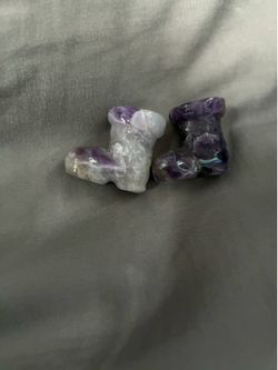 Stone Amethyst boots pair