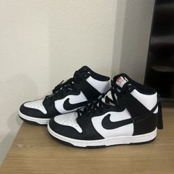 W7.5 Black/white Nike Dunk High 