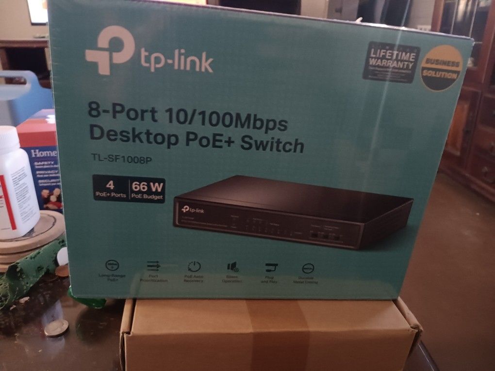 tp link 8-port desktop poe + switch