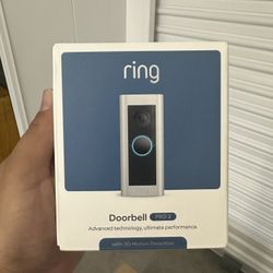 Brand New Sealed Ring Wired Doorbell Pro Smart WiFi Video Doorbell Cam with Head-to-Toe HD Video, Bird's Eye View, and 3D Motion Detection by Ring