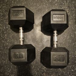 80lb Rouge Dumbell (Pair)