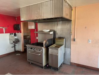 Commercial oven gas stove and fryer