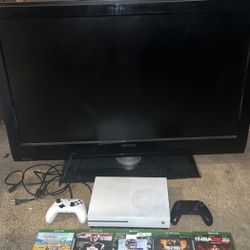 Tv And Xbox One S 1tb Both Work Good 