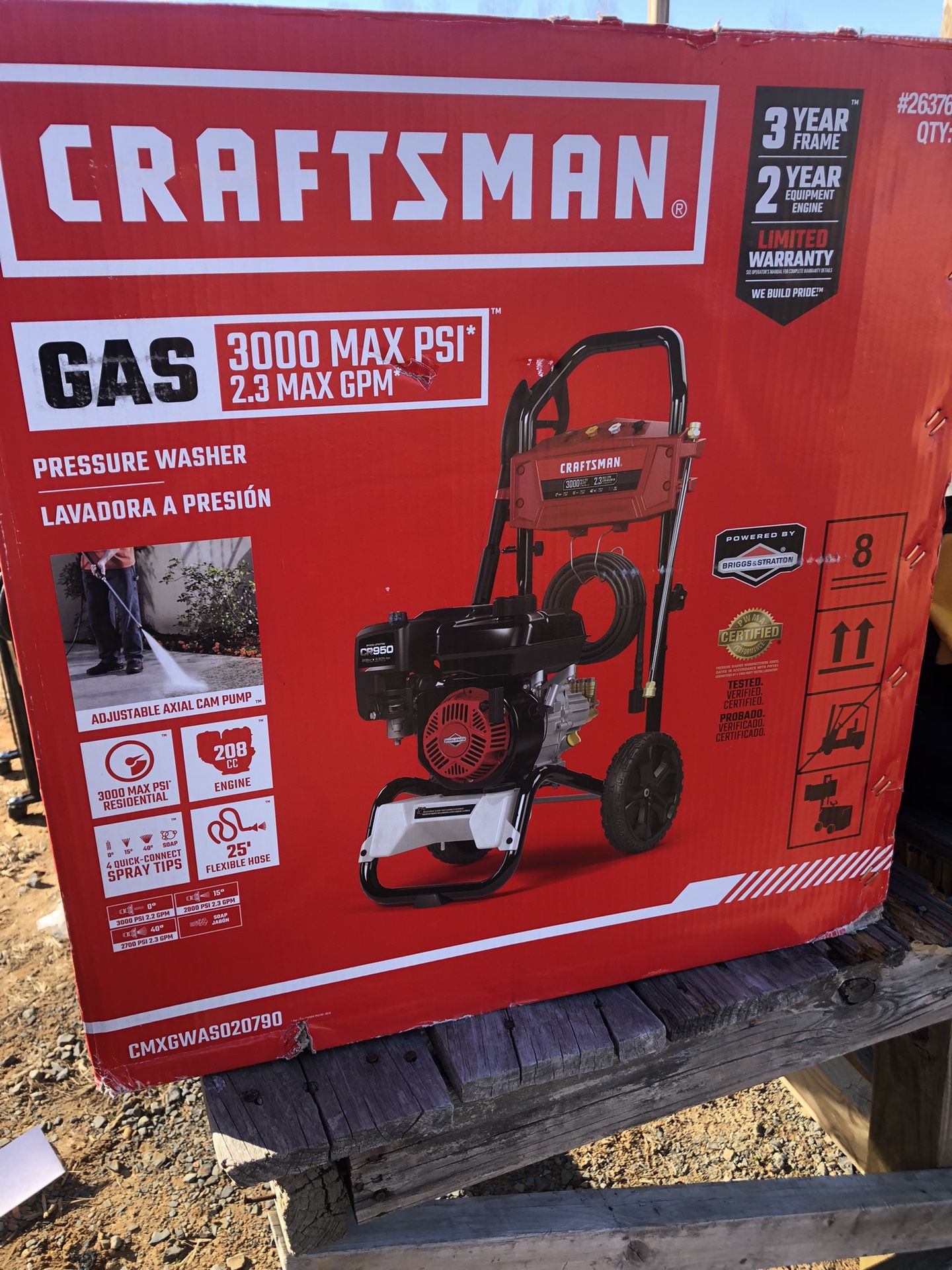 Craftsman Gas Pressure Washer 3000max