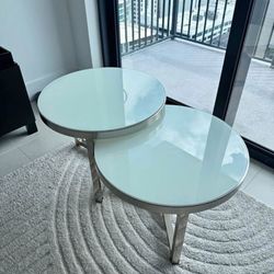 Leather Couch And Clean Coffee Table