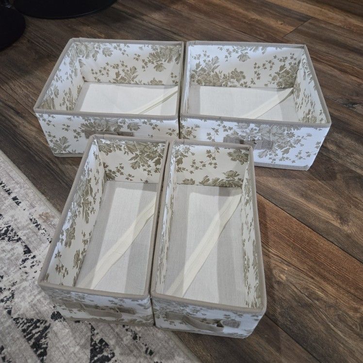 Cube Storage Organizer Bins with Handles