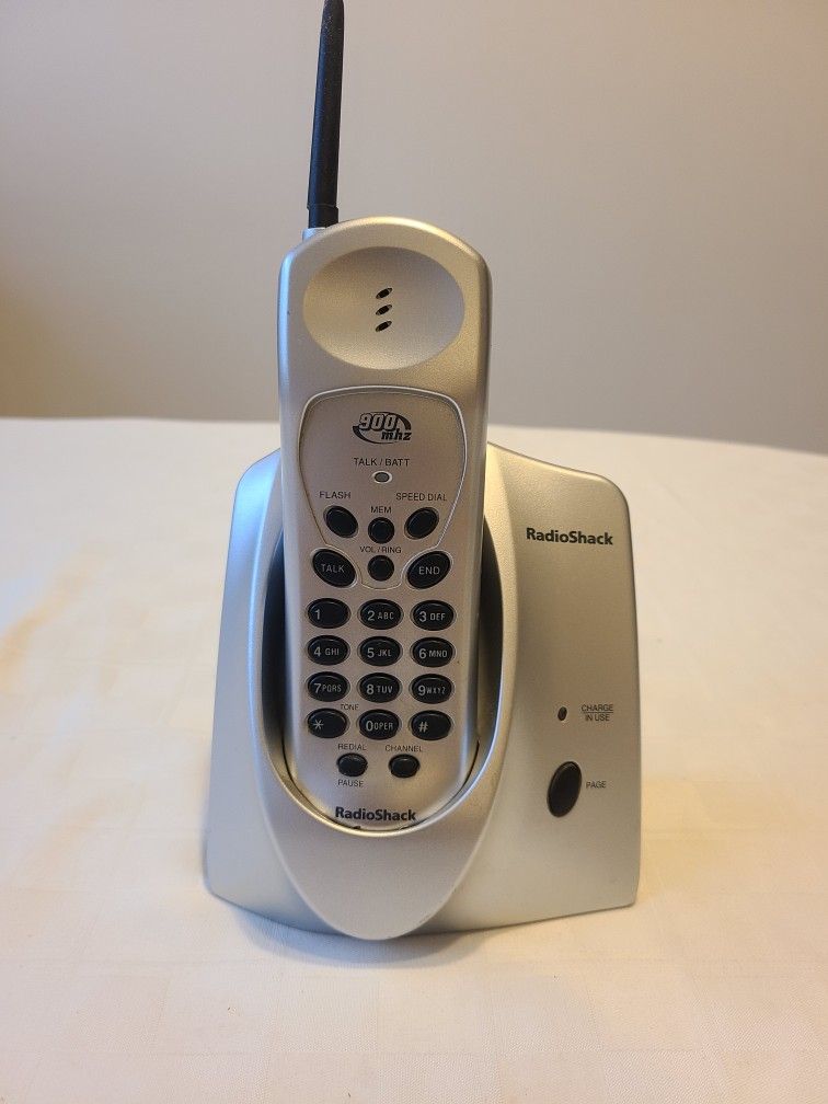 Radio Shack Cordless Phone with AC adapter