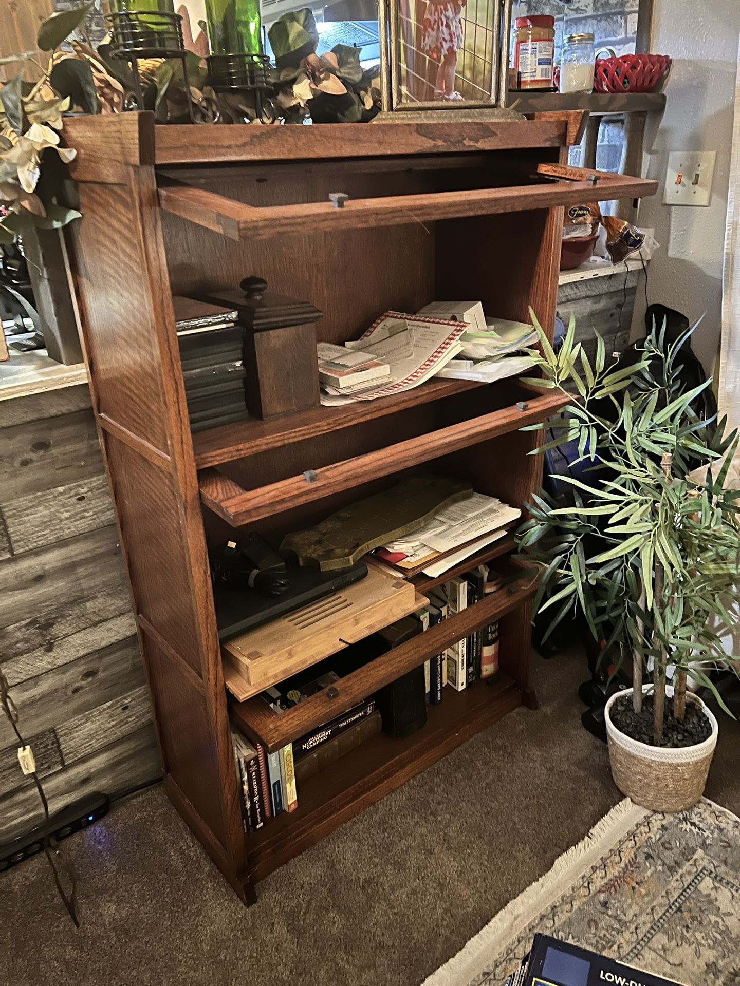 Barrister Bookcase. No Glass In Doors.