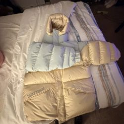 MARMOT X SUPREME 800 FILL DOWN PARKA TAN Sz L